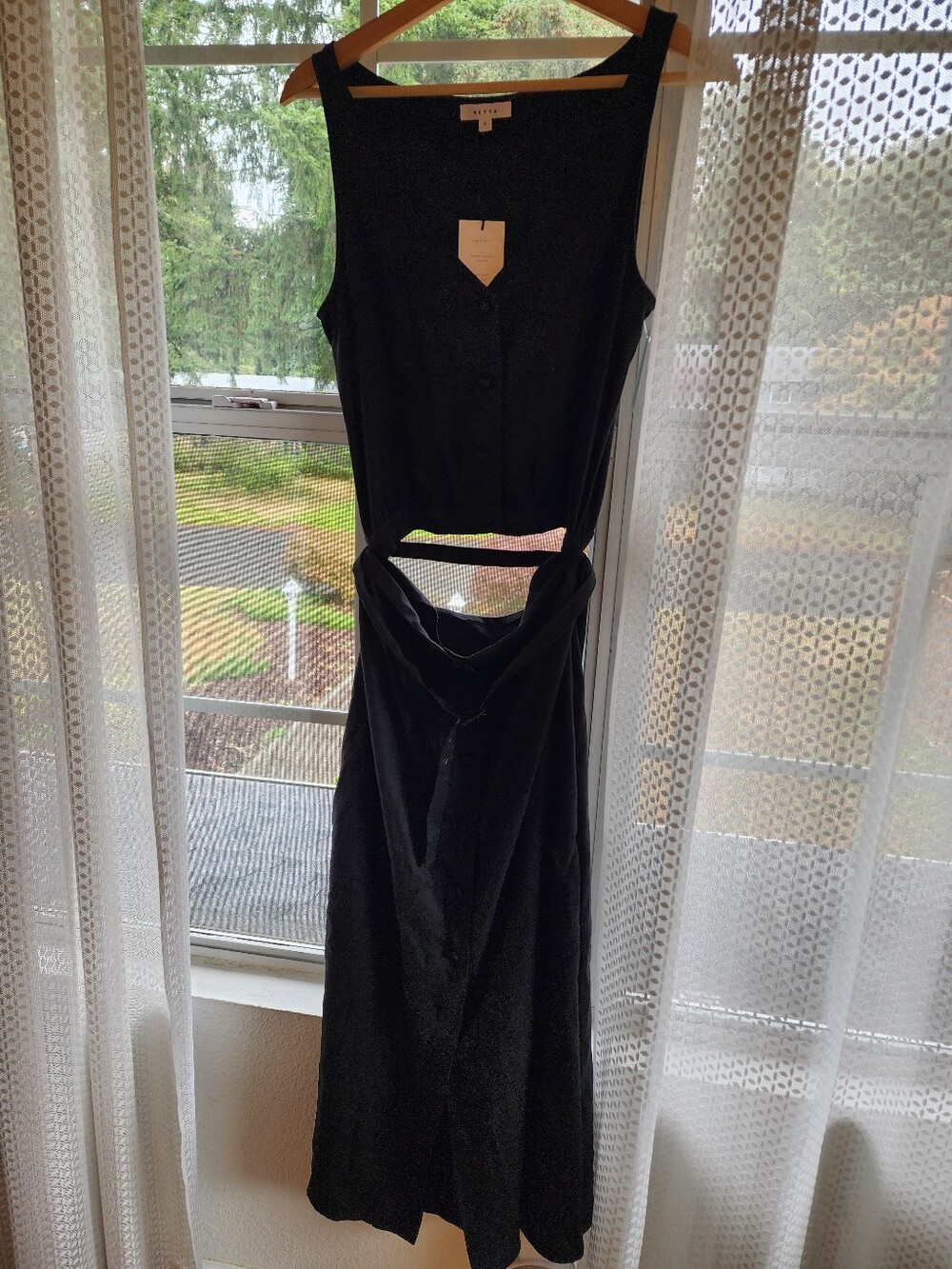 Vetta Capsule Black Two Piece Midi Dress